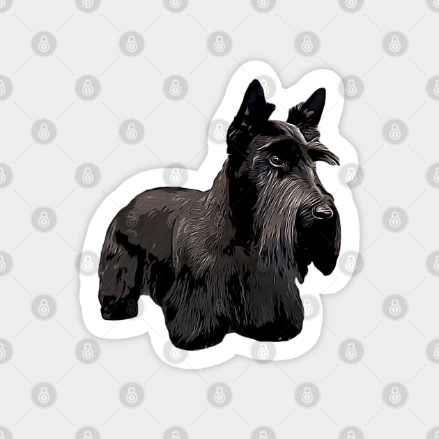 Scottish Terrier Max Style Sticker by ElegantCat